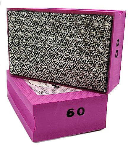 Diamant Handschleif Pad für Fliesen, Keramik, Marmor, Granit, Natur- oder Kunststein sowie Glas (#60)