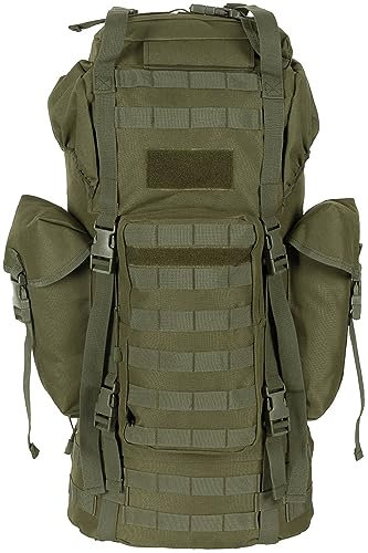 MFH BW Kampfrucksack, MOLLE, 65 l, Alu-Ausst. (grün)