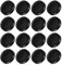sourcing map 16Pcs Mason Jar Lids, 70mm/2.76 Regular Mouth Tin Plate Caps Leak Proof for Canning Jars Kitchen Storage (Black)