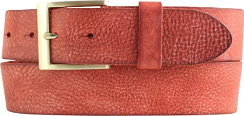 BELTINGER Herren-Gürtel aus weichem Vollrindleder Vintage-Look 4 cm | Jeans-Gürtel für Herren 40mm | Ledergürtel mit goldener Gürtelschließe Used-Look