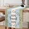 MAIXUN Tischläufer Vintage Wohnzimmer 40 x 140 Weißer Bauernhaus Rustikale Tischläufer Grün Blau Platzsets Frühling Planken Scheune Tischmatten Läufer für Esstisch Party Hochzeit Leinen