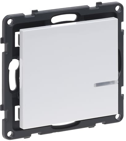 LEGRAND, SEANO with Netatmo Wandsender Licht - 1-fach, 1 Schaltwippe, LED-Batteriestatus, 3 V-Batterie (8 Jahre Lebensdauer), Befestigung auf jeder Oberfläche, Smart Home, Farbe: Ultraweiß, 765633