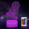 WUYOR LED Night Lights 3D Illusion Lamp, Hot Air Balloon Night Light, 16 Colours Lamp for Kids Gifts Adults Changing Sleeping Lighting ​with Smart Touch Button with Remote Control