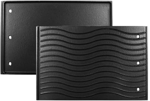 56040 56041 Wendbare Grillplatte für Napoleon Prestige 500, Prestige Pro 500, und LEX 485 605 730 Serie, Grilleinsatz Ersatzteile für Napoleon Grillzubehör, Antihaft-Gusseisenplatte
