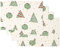 KATE SPADE NEW YORK Wende-Tischsets, Weihnachts-Konfetti, 100% Baumwolle, maschinenwaschbar, cremefarben/grün, 33 x 48,3 cm, 4 Stück