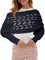 Risipu Gestrickter Schal mit Ärmeln für Frauen, Pullover Schal mit Ärmeln Herbst Winter Warm Schal Wrap Schal Schals Warm Cozy (Marine)