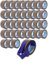 gws Verpackungs-Set mit robustem Büro/-Home Abroller und 36 Rollen braun 66m x 50mm zum Verpacken von Paketen - Hohe Klebekraft - Einfache Bedienung - Profi-Qualität
