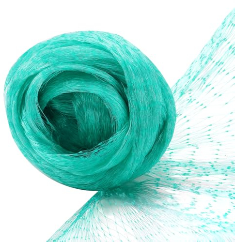GORGECRAFT 12 x 4 m Gartennetz Aus Kunststoff Türkis Wiederverwendbar Schutzbarriere Hirsche Tiere Spalier Gemüseabdeckung Vogelnetz Für Pflanzen Obstbäume Schutz Vor Vögeln