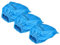vhbw 3x Filtre textiles compatible avec Einhell TH-VC 1820 S, TH-VC 1820/1 S aspirateur sec et humide - Sac filtrant, lavable bleu