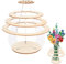 Vaso per fiori, in legno, set da costruzione, puzzle in legno, vaso di fiori per bouquet, supporto per rose, orchidee, piante, fiori, regalo per gli amanti dei fiori