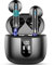 Cuffie Bluetooth 5.4, 2025 Auricolari Bluetooth 56Ore Stereo Cuffie Wireless In Ear con 4 ENC Mic, Auricolari Senza Fili Cancellazione Rumore Cuffiette Sport IP7 Impermeabili Earbuds LED Display Nero