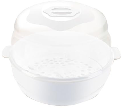 Mikrowellensterilisator Für Babyflaschen, Mikrowellendampfreiniger, Mikrowellenheizungsschale, Tragbar, Harte Und Sichere 22,5 X 22 X 17,5 Cm, Für Haushalt, Kinder