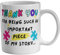 Cheeky Chops Thank You for Being an Important Piece of My Story Mug, Teacher Thank You Gift, Mentor, Friend, End of Term Positivity Mug CMUG614