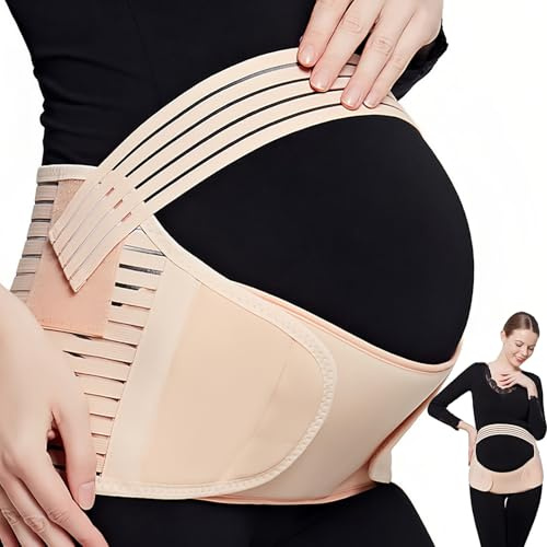 Ideal Swan 3 in 1 Bauchgurt Schwangerschaft, Bauchband Schwangerschaft | Verstellbarer Schwangerschaftsgürtel Komfortabel Bauchstütze Weich Lindert Becken- und Hüftschmerzen für die Erholung, XXL