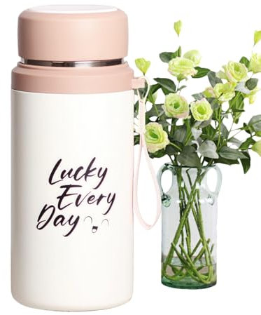 Ungtyb Bouteille isotherme - 800 ml - Gourde de sport anti-goutte avec infuseur pour thé - Tasse de voyage portable pour boissons chaudes et froides