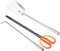 1 Ensemble Set Outils de Inoxydable de Pince Tisonnier pour Barbecue Accessoires