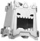 EXHUMKY 1Pc Portable Stainless Steel Camping Stove Compact Outdoor Firewood Grill for Garden Camping Durable High Temperature Resistant Collapsible Design for