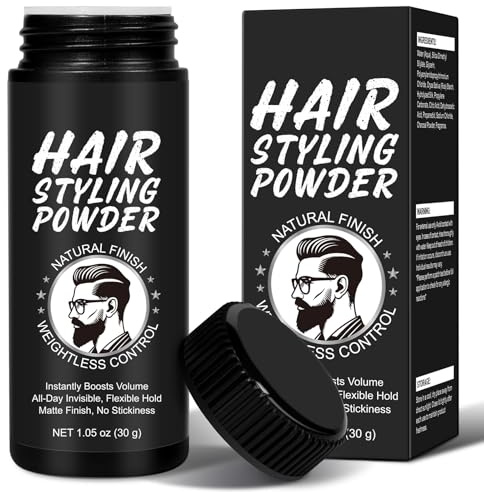 Volumen Puder Haare, Haarpuder Männer 30g, Texture Powder, Styling Powder, volumen puder Haare mit Mattem Effekt, Lang Anhaltender Halt – Einfach Aufzutragen, Nicht Fettend, Haarpuder für Männer