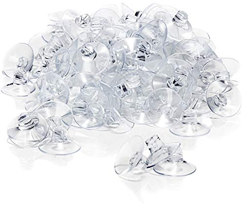 com-four® 120x Saugnapf mit Kabel-Schlitz für Lichterkette und Fenster-Dekoration - Starke Fenster-Noppen zur Fensterbefestigung für Weihnachten, Ostern, Herbst, Silvester - Saugnapfhalter Ø 45 mm