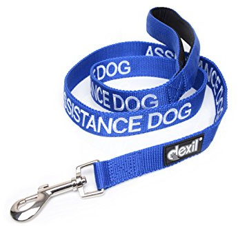 Dexil ASSISTANCE DOG Colour Coded 1.2m 1.8m Luxury Neoprene Padded Handle Dog Leads PREVENTS Accidents By Warning Others Of Your Dog In Advance (1.2m)