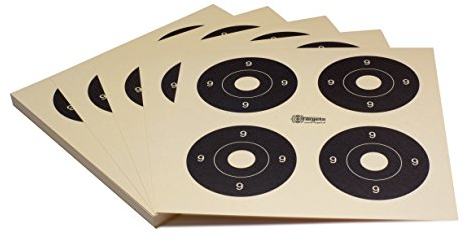 Zielscheiben *Target X4* / 26x26 cm/Schießscheibenkarton 200 g/m² Chamois (100 Stück)