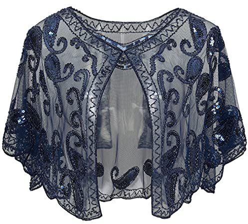 BABEYOND 1920er Jahre Retro Schal Umschlagtücher für Abendkleider Stola für Hochzeit Party Gatsby Kostüm Accessoires