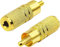 zdyCGTime Metall 3,5 mm (1/8 Zoll) Weiblich zu RCA-Männlich Adapter stecker für 3,5 mm Kopfhörer Adapter Kabel, vergoldeter RCA zu 3,5 mm Audio Adapter.(2 Stücke)