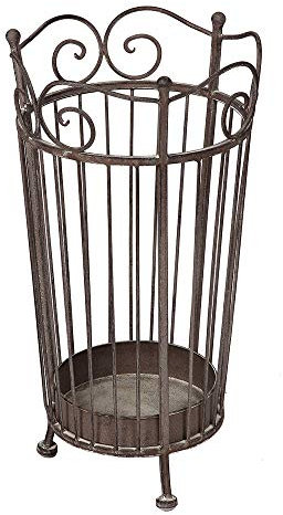 Ambiente Schirmständer antikgrau 48 cm Regenschirmständer Landhaus Schirmhalter Metallständer antik