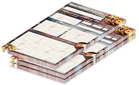 PRICARO Rezeptblock Farmhouse, A5, 3 Stück