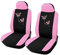 Coprisedili Auto 4 / 9pcs / set Rosa Car Seat Covers farfalla ricamo Car-Styling donna coprisedili Vetture automobile Accessori interni Coprisedili Auto Universale (Color Name : 4pcs)