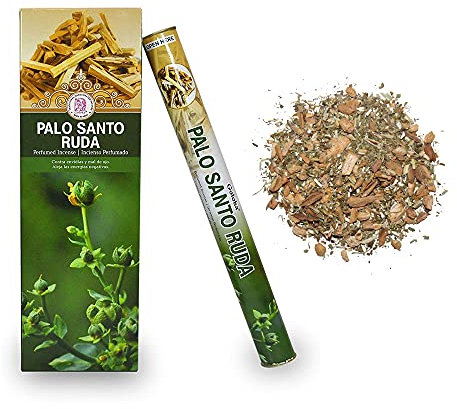 Incienso Goloka Palo Santo Ruda + Bolsa en virutas de Palo Santo y Ruda