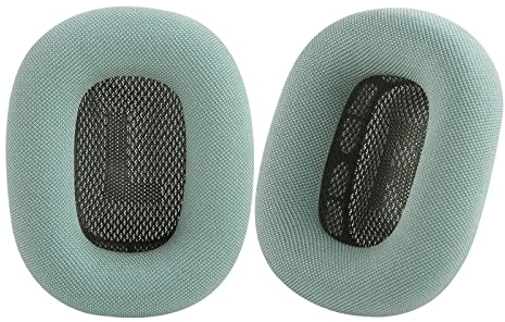 Earrock AirPods Max Stoff-Ohrpolster mit gestricktem Netz-Vorhang, Memory-Schaum und grünem Magnet