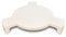 Quantfire 15.5 Plate Setter Heat Deflector for Medium Big Green Egg, Ceramic Pizza Stone Smoking Stone Big Green Egg ConvEGGtor Accessories, Heat Plate Replacement for Kamado Grill