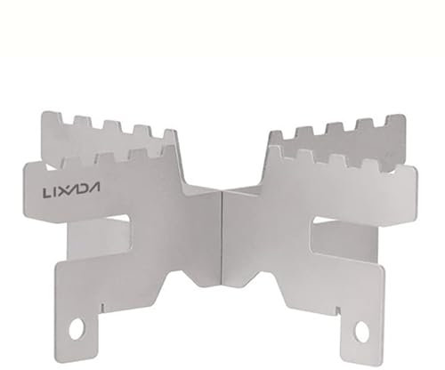 Lixada Support pour Réchaud à Alcool de Titane Pur pour Camping en Plein Air Randonnée Randonnée Pique-Nique Barbecue