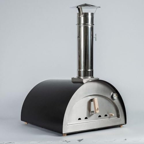 DIGIPLASTICS Horno para pizza y pan Ventura solo alimentado con leña. De acero inoxidable. Temperatura máxima: 500 °C