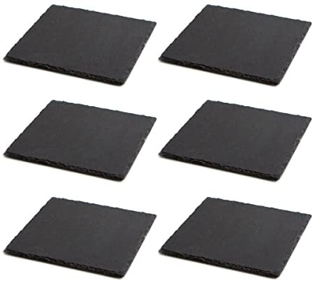 Quid Set 6 pizarras cuadradas presentación 20X20 Gastro Fun