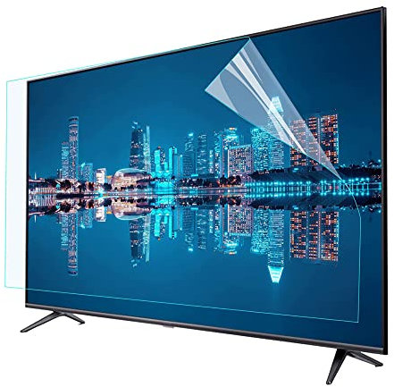 Household Matte Anti Glare TV Screen Protector for 32-75 inch, Shielding UV and Anti Blue Light Filter, Relieve Eye Fatigue, Protect Your Eyes/55in Frameless