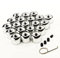 LST 20x Sechskant Rachraube Abdeckkappen Set 17 mm chromfarben Radmutter