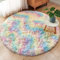 ROHATIM Hochflor Teppich Rund Wohnzimmer Super weich Shaggy Teppich Flauschiger,Soft Area Rug Schlafzimmer Teppiche Super weich Fluffy Kindermatte(grau,100 x 257 cm)
