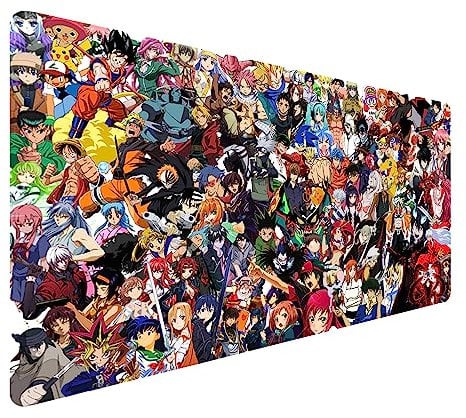 KINPLE Erweitertes Großes Gaming-Mauspad - XXL Komplettes Schreibtisch-Tastatur-Pad Mit Anime, Wasserdicht Und Rutschfest, Für Büro-Dekoration (80 x 30 x 0,2 cm)