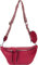 styleBREAKER Damen Halbmond Crossbody Schultertaschen Set 3-Teilig, Schultergurt mit Muster, Schlüsselanhänger, Börse 02012398, Farbe:Weinrot