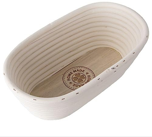 orion group - Gärkörbchen für brot - Gärkorb oval - Brotkorb - Brotform für Brotteig - Brotbackzubehör - Brotbackkorb - 1,5 kg - 29x17 cm