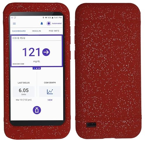 usastar-SNK Silicone Soft Case for Omnipod 5 (BB-RED)