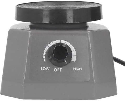 Dental-Oszillator 4 Zoll Runder Zahnarzt-Oszillator 100 W Labor-Vibrationsschüttler Gips-Vibrationsplatte Gips-Rüttelplatte Orbitalschüttler (EU-Stecker 220 V)