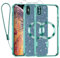 Kokio Funda Glitter Magnética para iPhone XS MAX con Cuerda [Compatible con MagSafe] Brillante Silicona Funda para iPhone XS MAX con 2 Piezas Cristal Templado Anti-Choque Carcasa, Verde