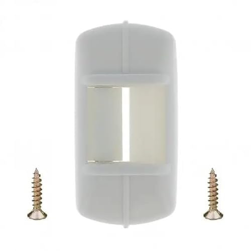cyclingcolors Guide sangle largeur 12 à 15mm de volet roulant avec cache PVC blanc fixation horizontale à visser entraxe 30mm Accessoire Rouleau Enroulement Fixation Fenêtre Store Finition