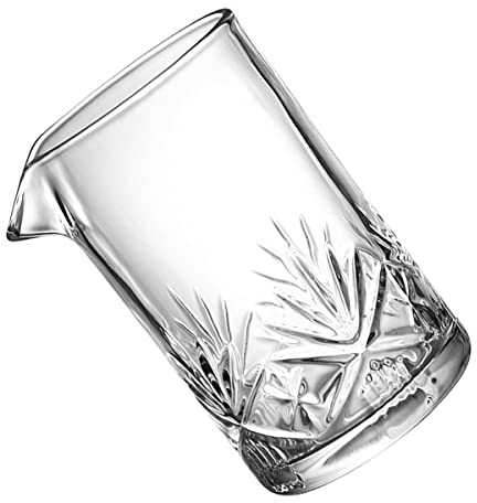 OUNONA Glas Cocktail Rührglas Rund mit Dickem Boden, 700ml