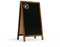 ALLboards Chevalet Stop Trottoir avec Cadre en Bois Laqué 78x44 cm, Chevalet Publicitaire