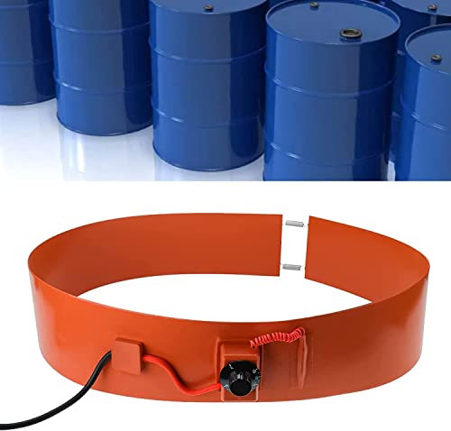 Calentador de Tambor Calentador de tambor de aceite de metal Calentador de silicona con controlador de temperatura 86~302 ℉, calentador de banda de barril resistente para cubo de agua para tambores d