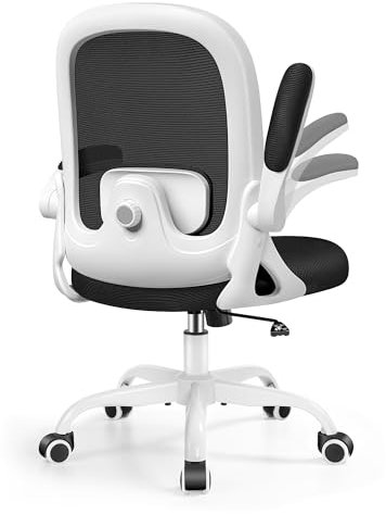 DoChair Bürostuhl ergonomisch mit 3D Lendenwirbelstütze Wippfunktion höhenverstellbarer Schreibtischstuhl Atmungsaktiver Mesh-Stuhl Office Chair 150KG, Schwarz